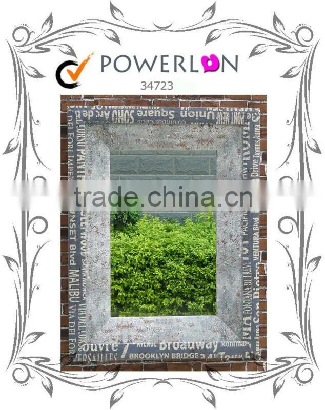Cheap Elegant Chic Antique Carved Wooden Frame Decorative Mirror For Home Garden Outdoor Patio J09M TS05 X21M PL08-34749CP2