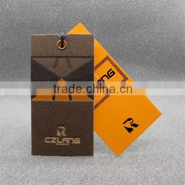 Orange Thick Paper Tags Paper Tag/ Hangtag in Shishi