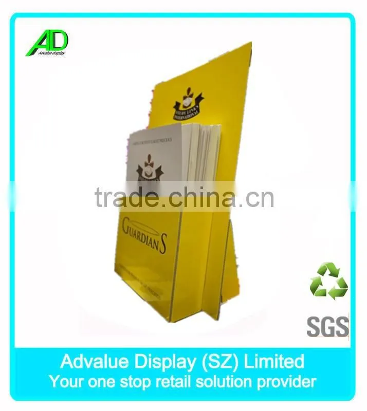 Cardboard Brochure holder , cardboard counter display brochure holder