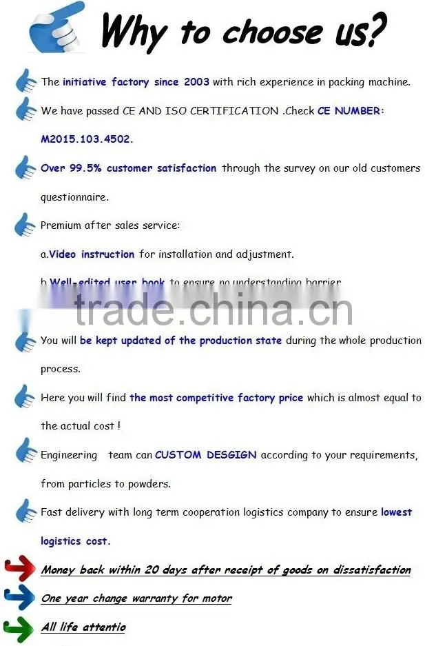 Tianyu hot sale sugar packing machine with factory price