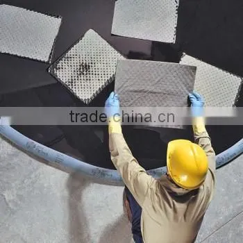 Sonic bonded dimpled absorbent pad for general purpose