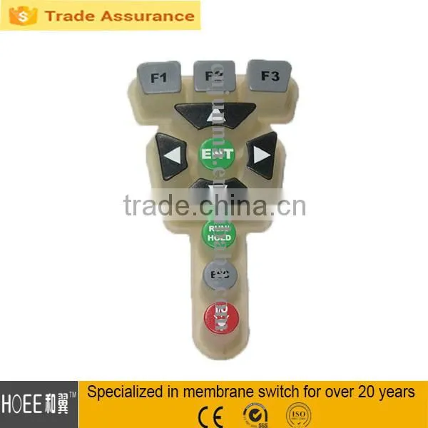 rubber push button switch keypad remote control rubber tactile overlay