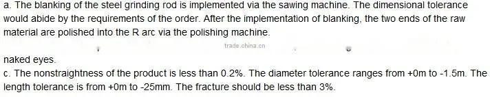 Length 2m- 6m Steel Grinding Rod For Mine