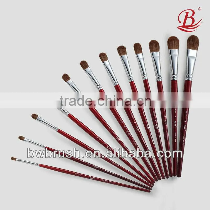Professional mixed kolinsky hair artist painting brushes,gouache brush