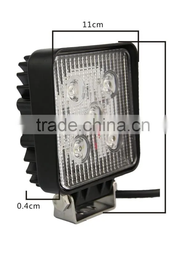 well sell 15W Epistat Squar work light led spot flood beam for Off road, SUV, 4WD IP67