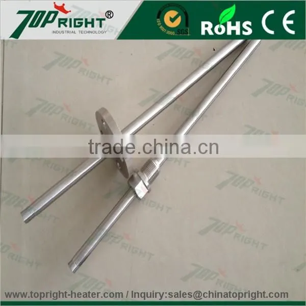 temperature sensor assembly thermocouple with movable flange