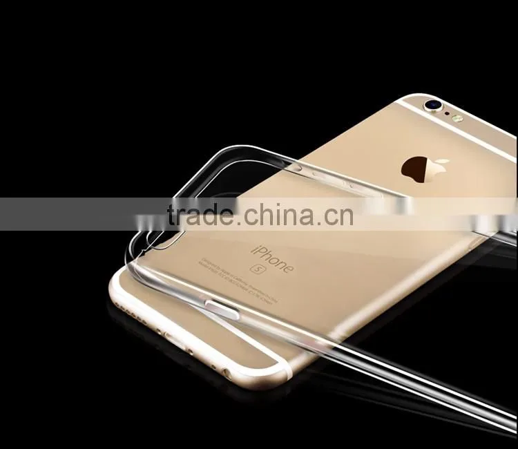 Best Selling Transparent Soft TPU Back Cover Case for iPhone 6