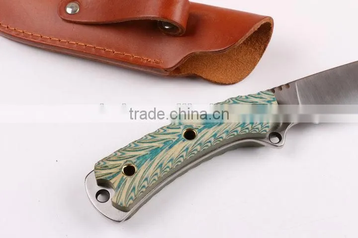 OEM Colorful 7Cr17 steel military knife full tang blade