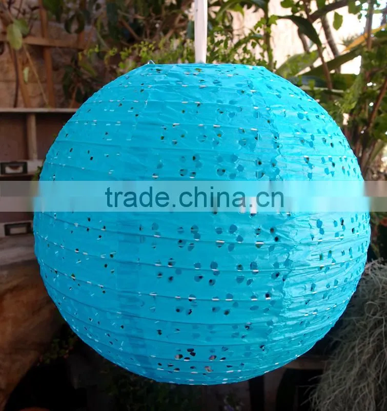 solar LED paper lantern ring