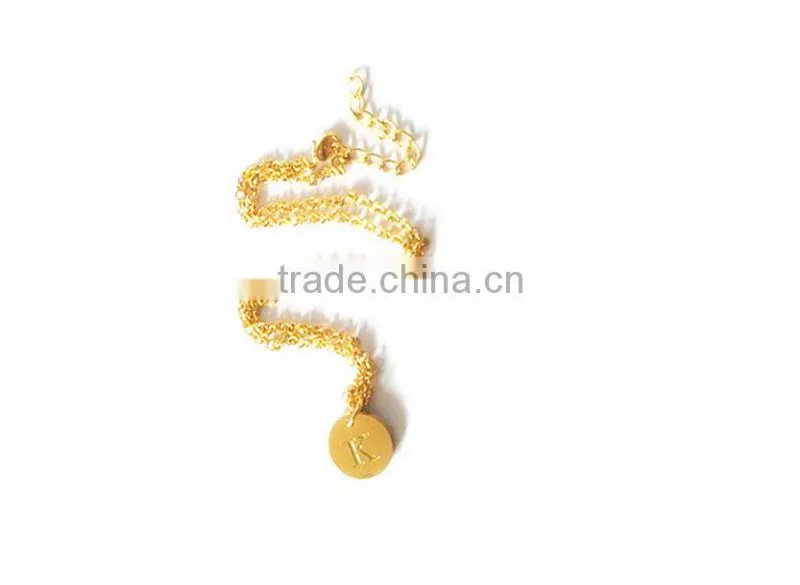 Unique Fashion Necklace Alphabet Pendant Designs /Letter Pendant/Silver Necklace