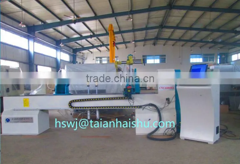 Five axis and carving cuntions CNC2504SA CNC wood lathe machine with high precision