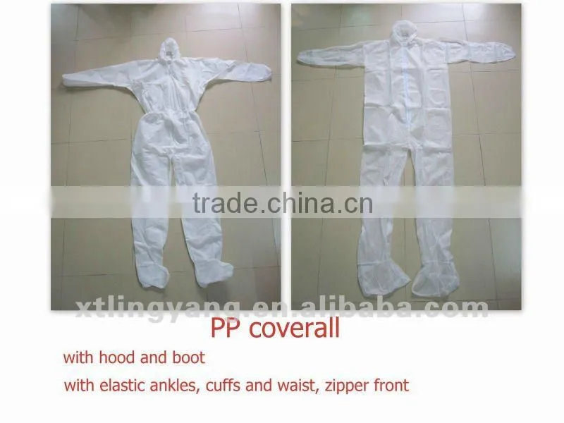 Non-woven PP white medical disposable clothing