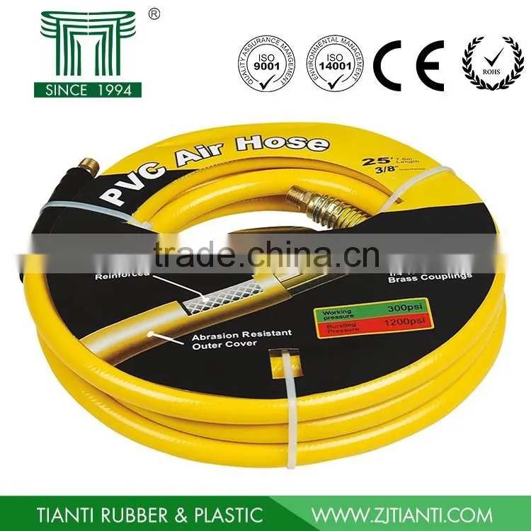 1/4" 5/16" 3/8" 1/2" high pressure PVC air hose