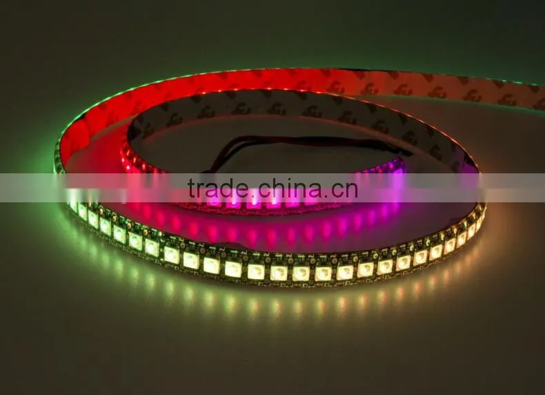 ws2812 144leds/pcs waterproof led strip rgb5050 for shop decoration