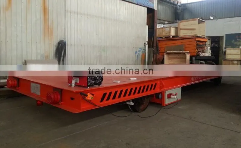 KPX 50t loading railway trolley with platform table