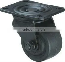 Black Big Cowboy Light Duty Nylon Swivel Caster For Furniture Industrial