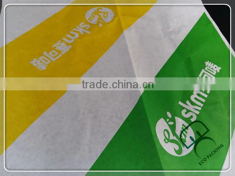 Custom cheap greaseproof paper oil proof burger wrapping paper