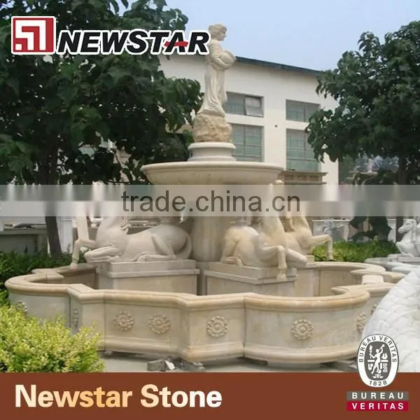 Newstar Customized Marble Granite Large Outdoor Water Fountains