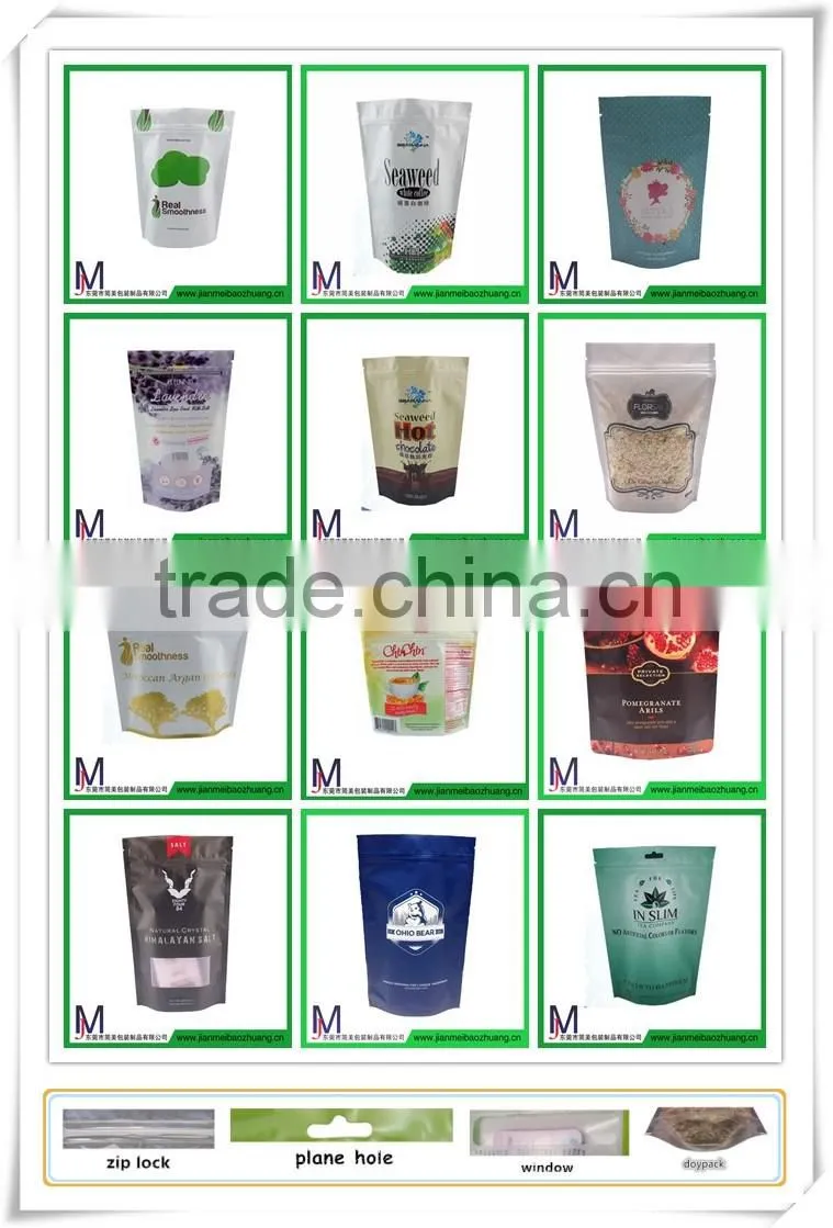 good quality and colorful printing stand up bag with zipper for pet food