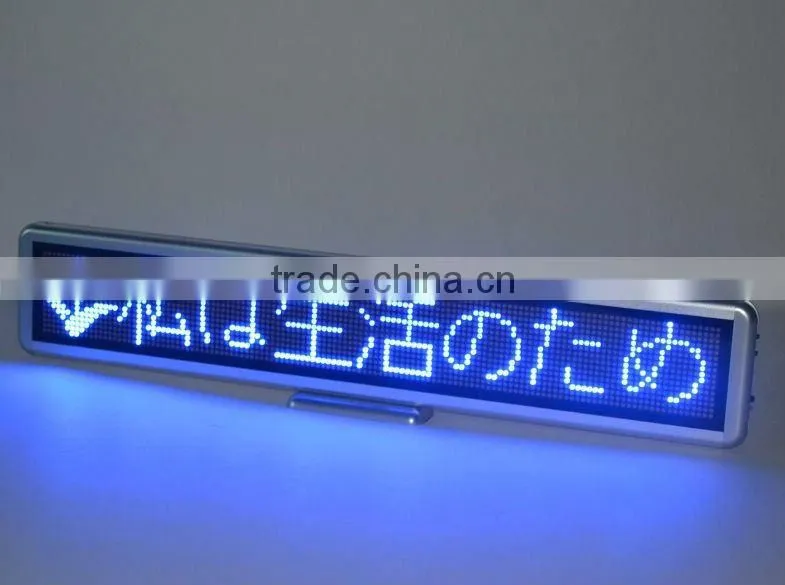 Sinoela rechargable programmable LED name tag, LED mini badge, LED name badge