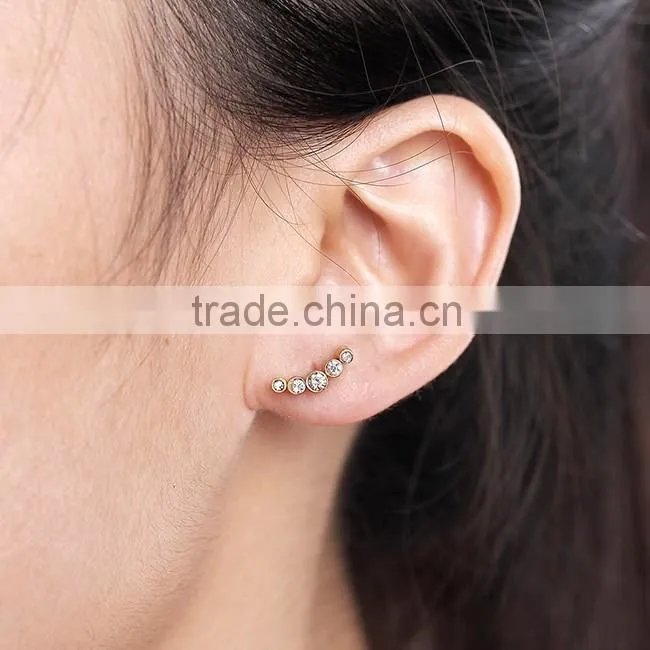 Ebay hot sale rook earrings fresh tunnel plugs stainless steel ear cartilage earrings jewelry fashion earrings
