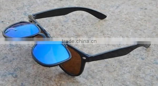 Factory wholesale high quality flip up fireworks glasses for party