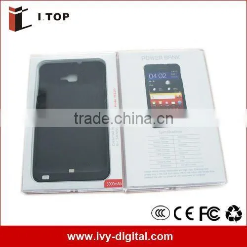 SE002-1 3000mAh Rechargeable Battery Case Power For Samsung Galaxy Note i9220 GT-N7000 Red/White/Black
