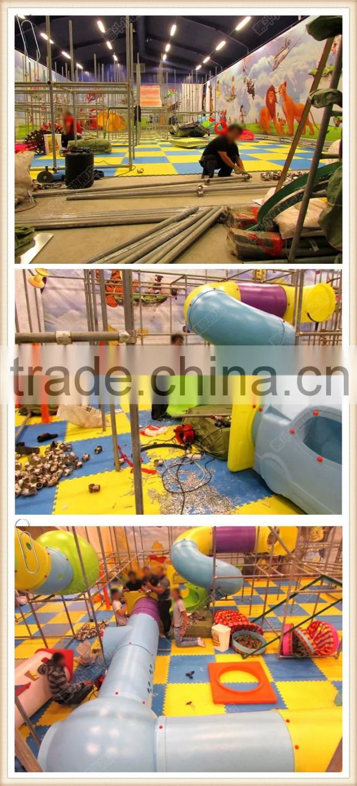 Indoor adventure playground equipment with time tunnel for amuse park(XJ-RCA9)