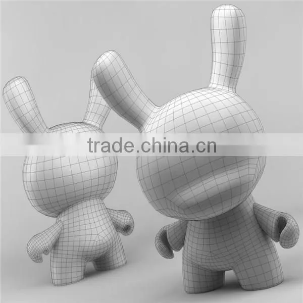 Fashion accessories dunny animal plastic figures blank vinyl toy