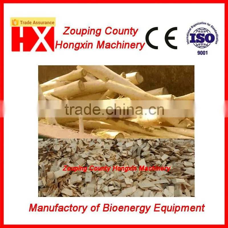 Log debarker and disc wood chipper combination perfect for paper-making plant