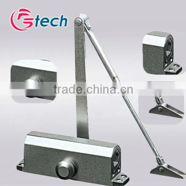 Frameless glass door closer smooth operation with 40-65kg door weight
