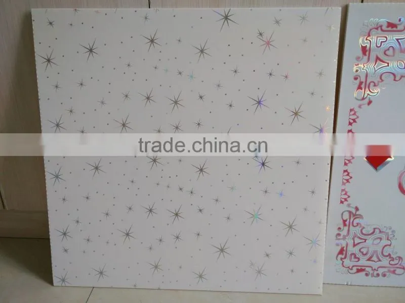 pvc ceiling tiles with size 595*595*7mm, plastic pvc ceiling