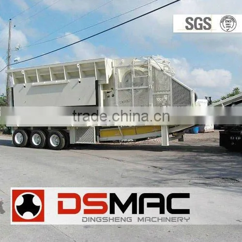 High Productivity Tyre Mobile Crusher for Tunisia