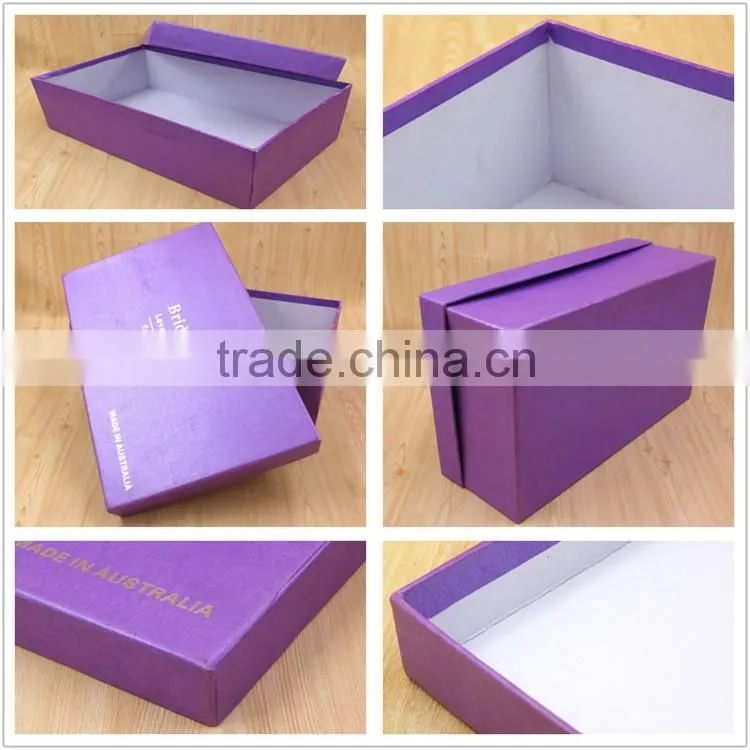 Custom Printed Empty Paper Package Cardboard Shoe Box