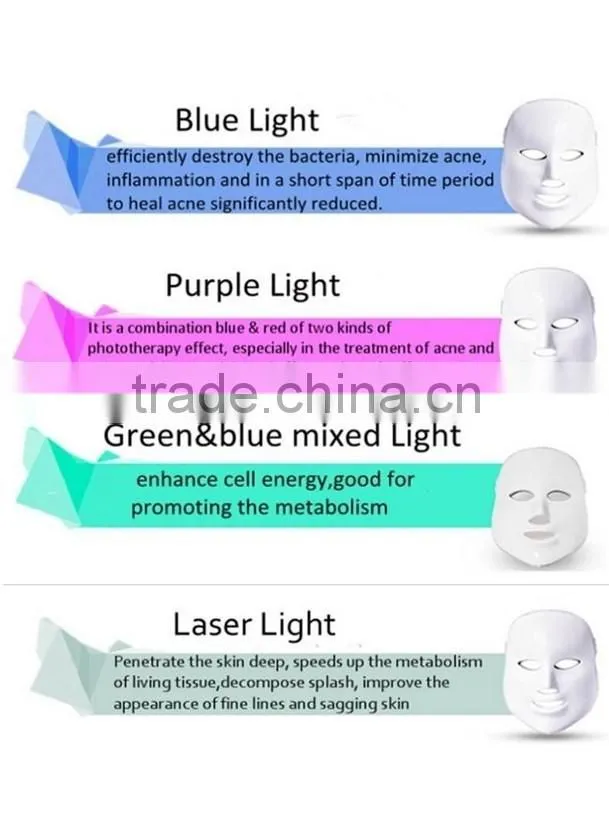 7 color led light therapy face mask beauty aduro 7 1 led facial mask