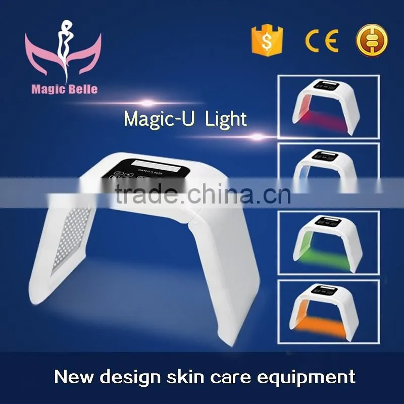 2016 portable pdt led photon light therapy facial rejuvenation acne removal beauty care machine for Salon use