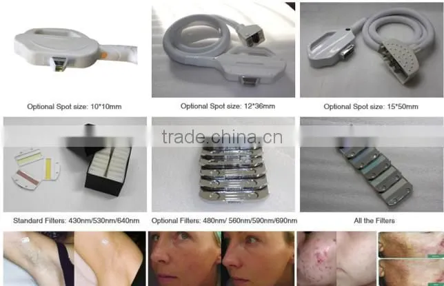 IPL permanent hair removal machine with ipl lamp and ipl part