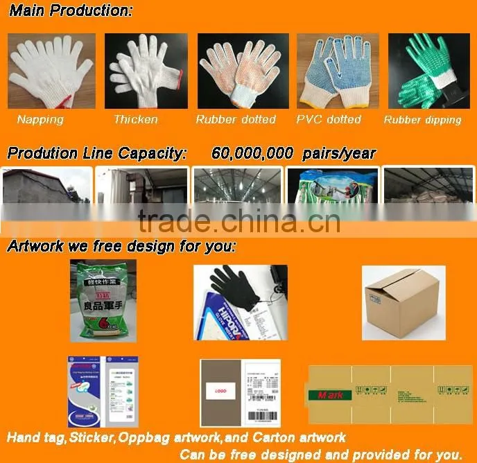 China machinist working gloves, thin work gloves, poly cotton knitted gloves work gloves