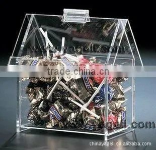 high hardness transparent acrylic box with lid