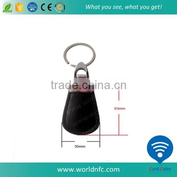 125KHz TK4100 Hotel Key Tag, Leather Keychain