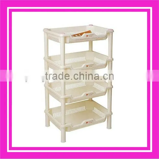 4 layers plastic rack storage rack
