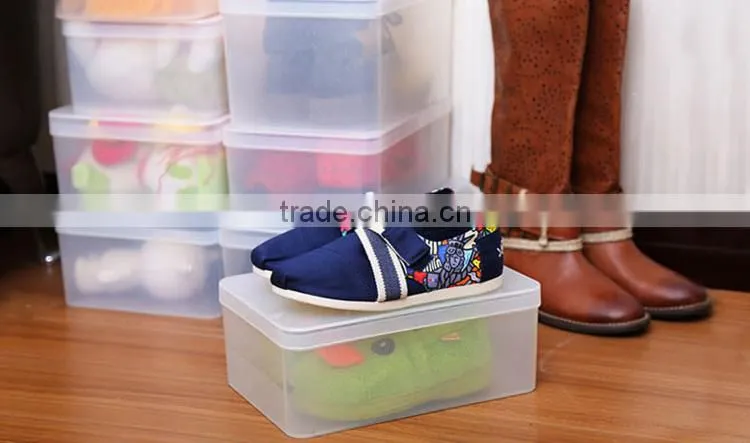 clear shoe storage box with cover --M