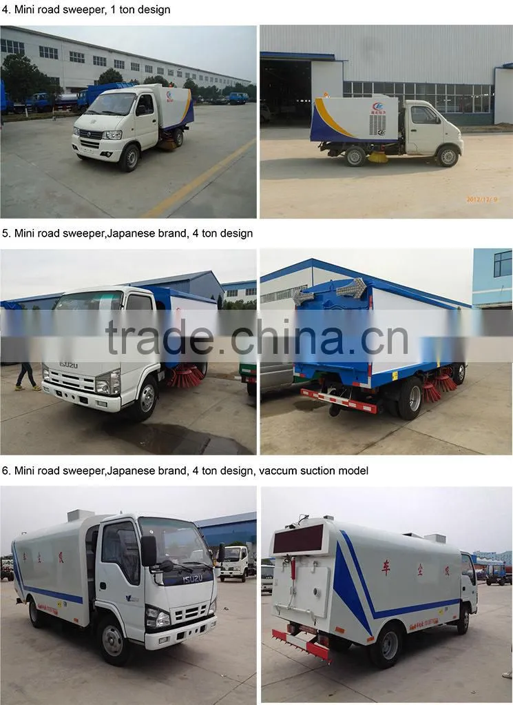 dongfeng road brush sweeper 8 t