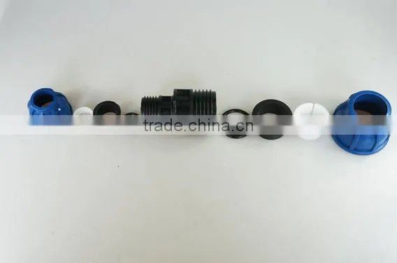 HDPE Pipe fitting PP Compression Fittings reducing coupling