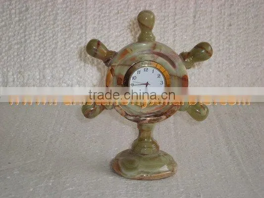 Buy cheap Long Life New selling attractive style CLOCKS ONYX MARBLE HANDICRAFTS