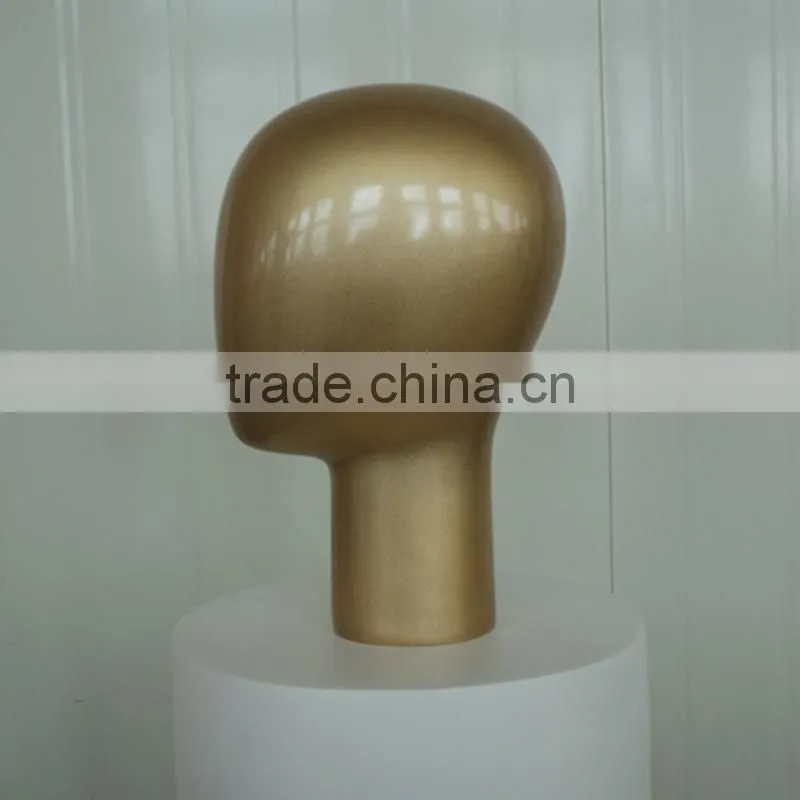 Fashion Dispaly hat mannequin gold head model T35