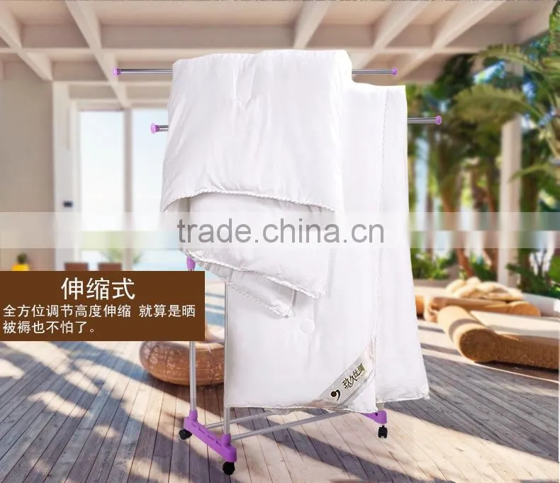 Telescopic double rols cloth dryer and rack with stoarage rack