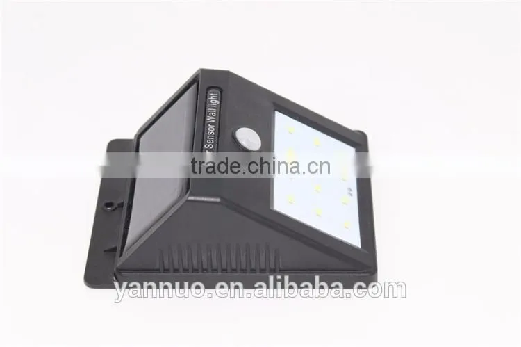 Solar LED Sensor Wall Night Light for Outdoor waterproof corridor