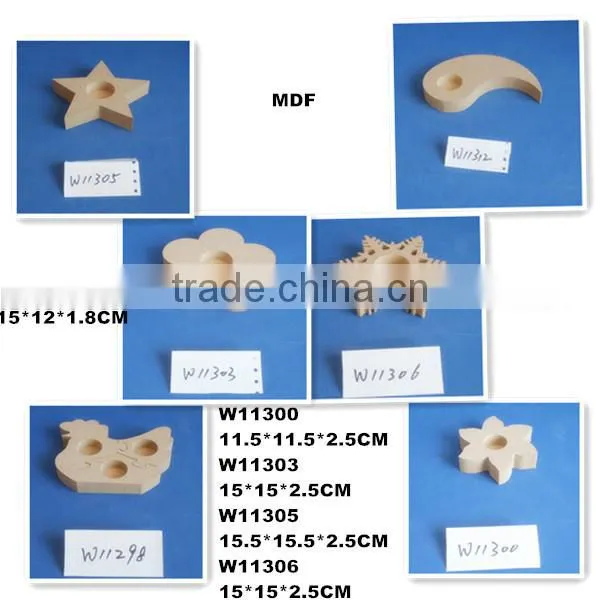 2015 latest design high quality handmade decorative small wooden candle holder