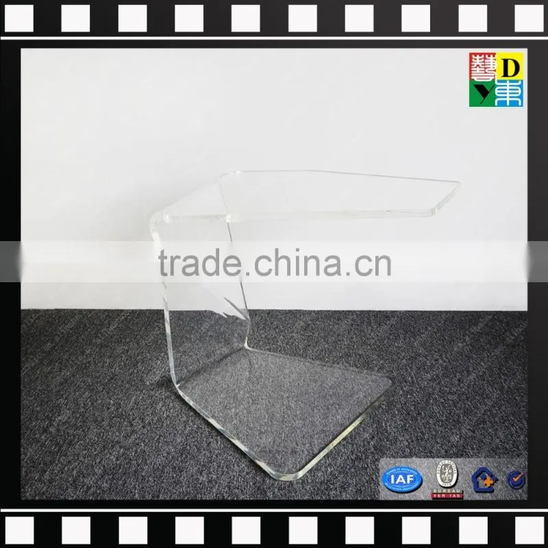 custom design plexiglass high transperant acrylic dining table from China wholesale price vanity PMMA lucite coffee table base